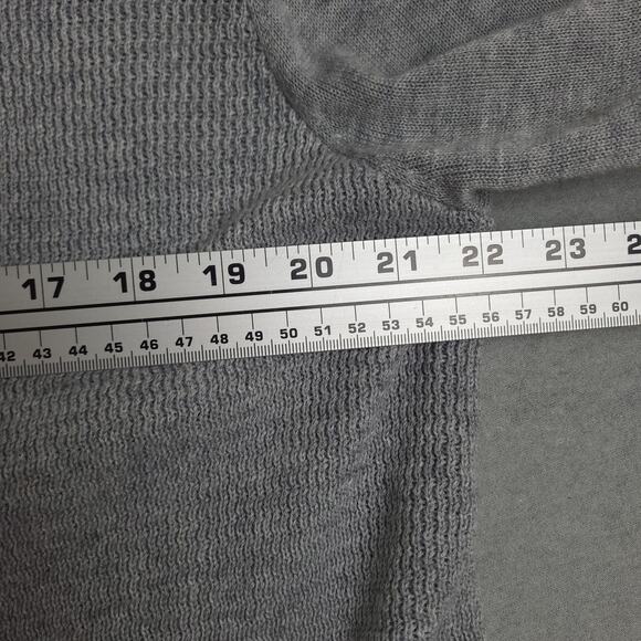 Fate Women’s Open Front Cardigan Sz Large Gray Black Wool Blend Sweater EUC - Picture 8 of 11